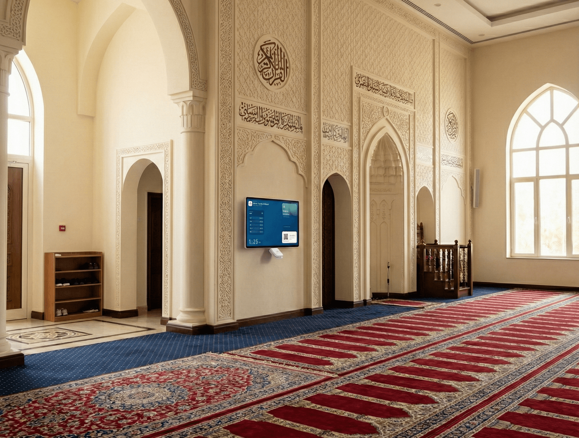 Ramadan donation kiosk for mosque fundraising